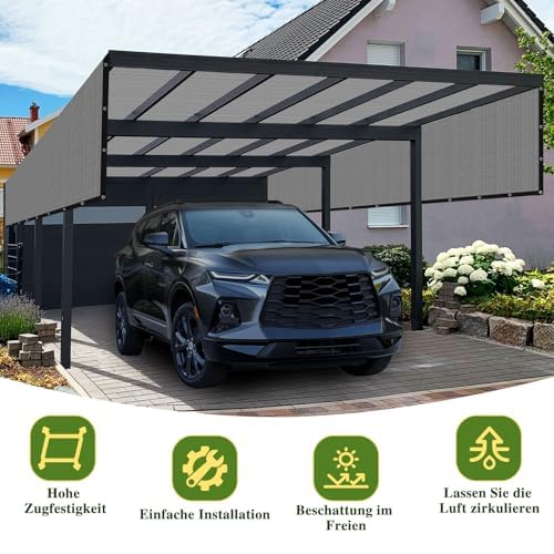 Voile d'ombrage carré 1.2x1.5m imperméable pour balcon et terrasse - 2