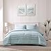 Tommy Bahama - King Comforter Set, Cotton Reversible Bedding with Matching Shams, Bedding Set for All Seasons (Clearwater Cay Blue, King)