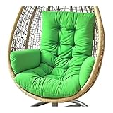 Generisch Auflage für Hängeschaukel,Hängesessel Kissen, Garten Polster,Hängekorb Sitzkissen, Waschbar Schaukelstuhl Sitzkissen Hängestuhl Sitzauflage (Apple Green)