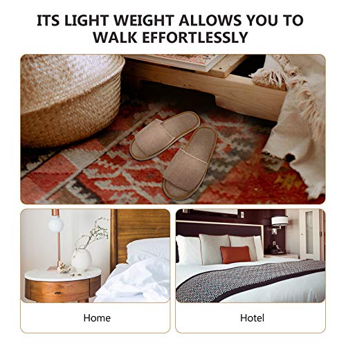 6pairs Disposable Cloth Slippers Portable Nonslip Travel Slippers for Hotels Spas and Home Use Open Toe Design for Comfort for Men and Women3