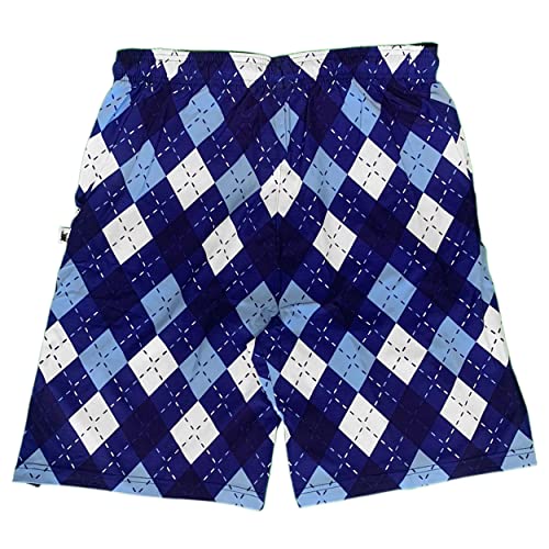 Flow Society Mens Oceanside Argyle Tennis Short - 9" Blue #TOP1