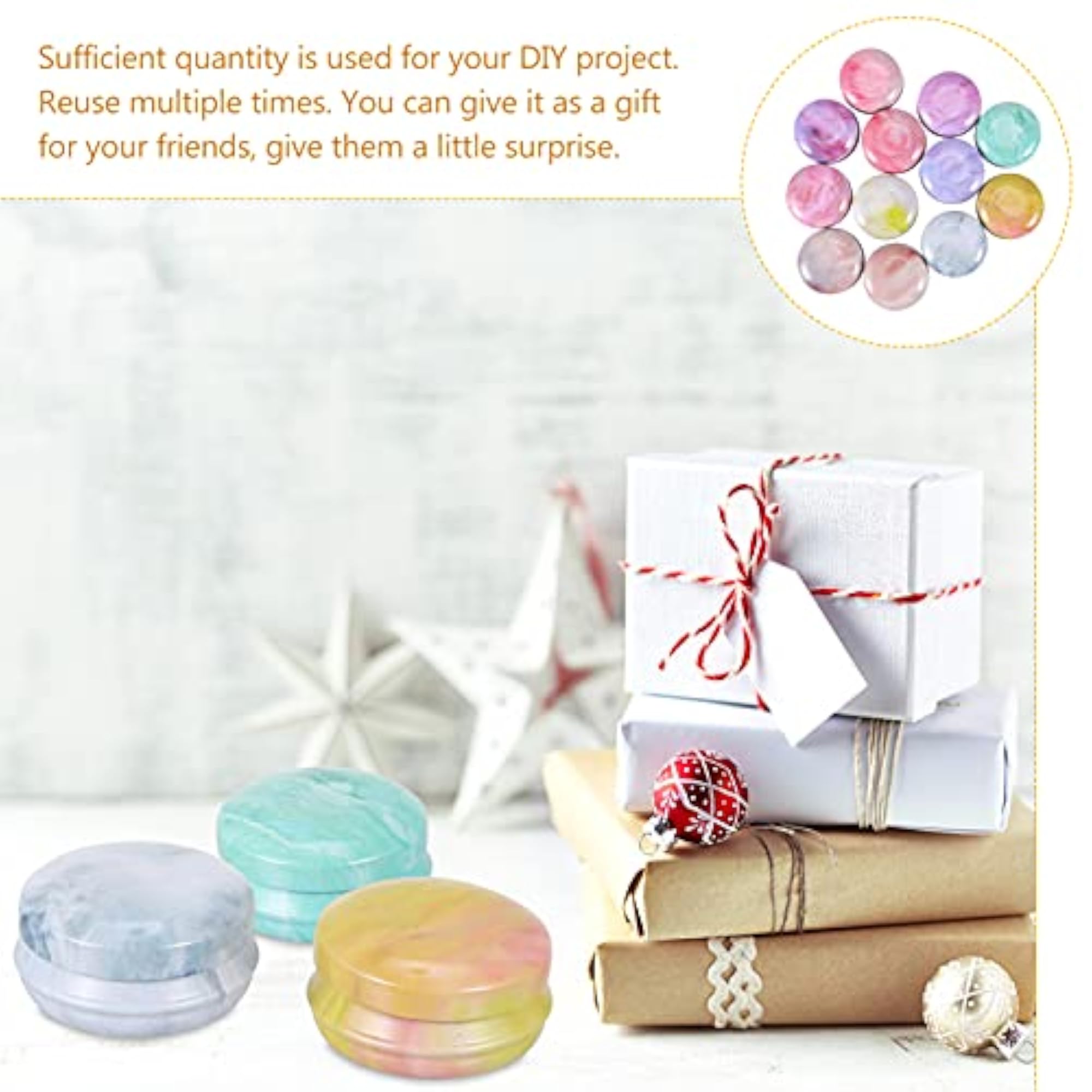 DIY Candle Tin Round Vintage Container, 12Pcs