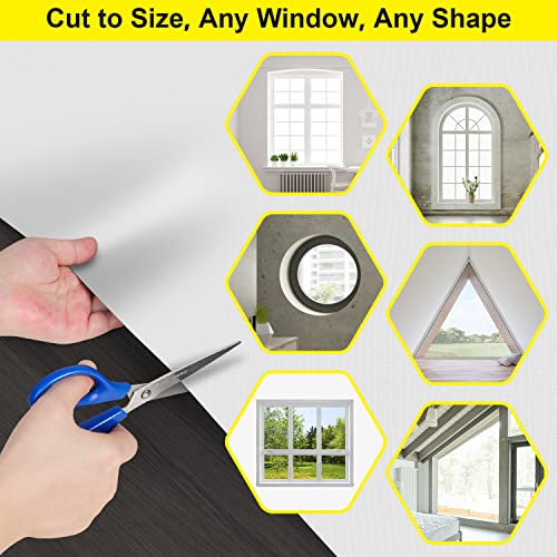 image for FADOTY Cuttable Blackout Shades Fabric Sheet, Blackout Curtains for Be