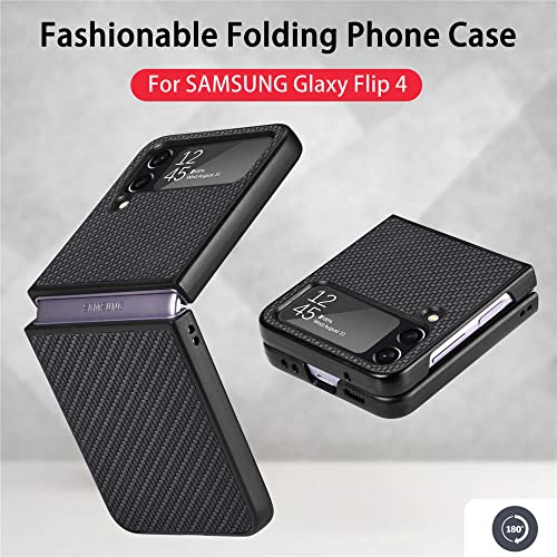 Coque Samsung Z Flip 4 découpe précise anti-rayures aspect carbone