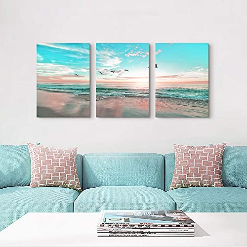 Lienzo de mar azul Ephany para decoracion de pared de salones y zonas de lectura relajantes 3