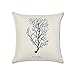 Baby Plum Ocean Park Cotton Linen Theme Decorative Pillow Cover 18