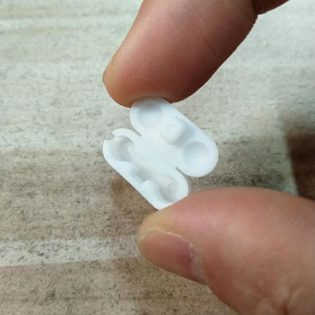 Lot De 20 Connecteurs De Chaîne En Plastique Blanc Pour Chaîne à Perles Pour Stores Enrouleurs, Stores Verticaux Et Stores (chaîne Non Incluse