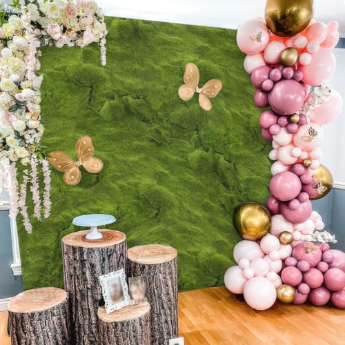 CEWUDA Moosmatten zur Dekoration Künstliches Moos Deko Grün 50 x200 cm Flachmoos für Moosbilder und Mooswände Kunstmoos zum Dekorieren Moosplatten Moosteppich für Bastelmoos Moosbanner Frühlingsdeko