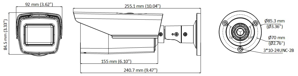 Ds-2Ce19H0T-It3Ze Hdoc Caméra Bullet 5Mp 27-135Mm Poc Ir40 Ip67