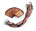 yueton 10pcs Vertical Style Leather Business ID Badge Card Holder, Name Card Business Card Holder Tag with Long Neck Strap Band Lanyard (Brown)