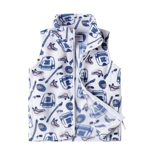 Image of Mud Kingdom Boys Girls Polar Fleece Vest Jacket Ligntweight Plain Vest Full Zipper Sleeveless