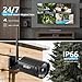 REIGY 8MP WLAN Überwachungskamera Aussen Set Vorinstallierte 1TB Festplatte, Funk 16CH NVR Überwachungssystem mit 2xPT+2xBullet Kamera, Outdoor Camera Kit, mit Zwei-Wege-Audio Bewegungserkennung