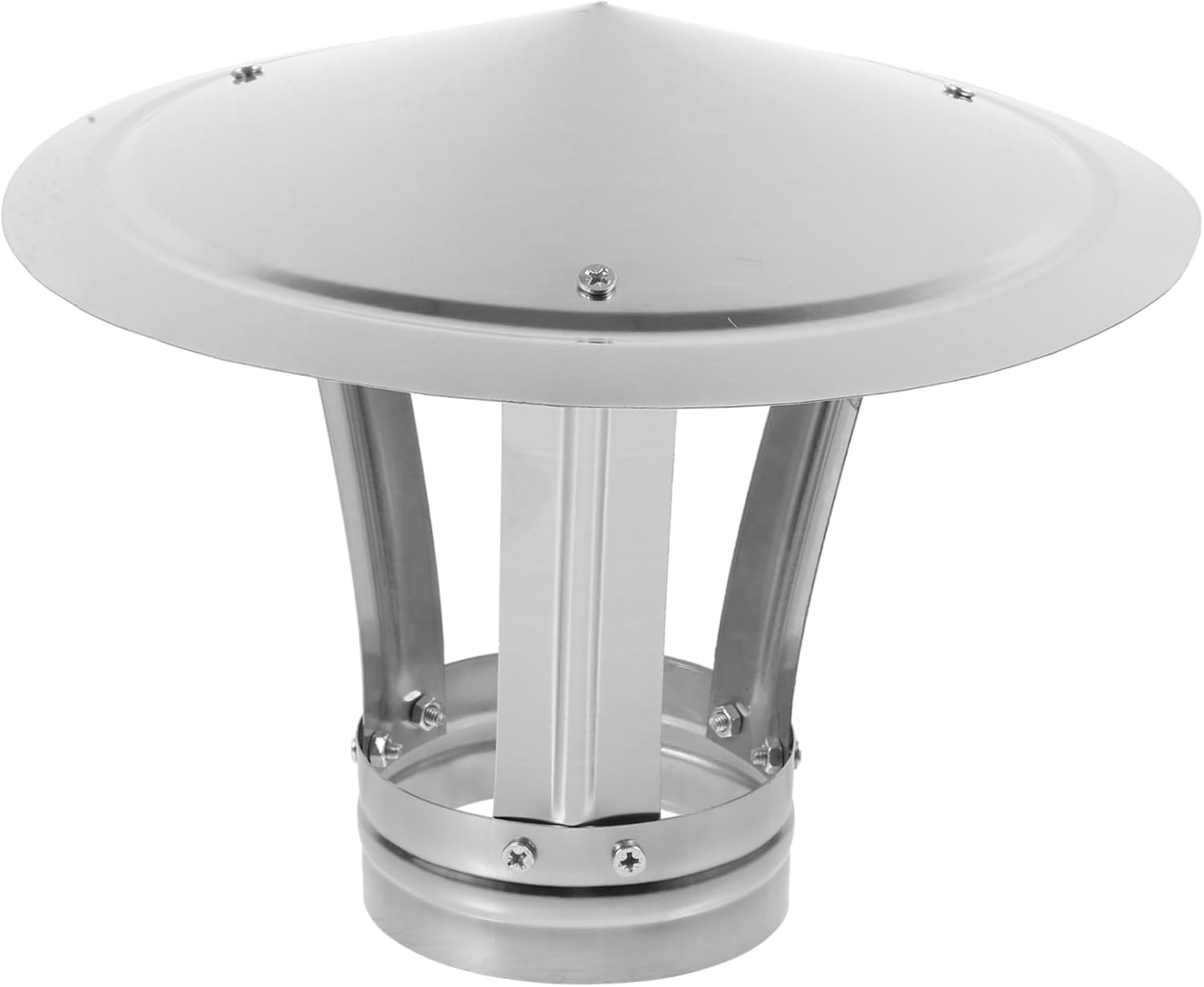 MAGICLULU Heavy Duty Stainless Steel Chimney Cap Rainproof Flue Cover for and Fireplace Ventilation Protector Fits Pipe
