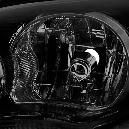 AKKON - For Black Smoked For 2011 2012 2013 Toyota Corolla Headlights Head Lamps Direct Replacement Left + Right Pair Set