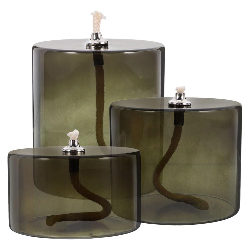 ABOOFAN Lot De 3 Lampes À Huile En Verre Pour Décoration Intérieure Et Centre De Table Mariage Lampes À Pétrole Vintage Polyvalentes Avec Cordon Ensemble Bougeoirs Verre 3 Tailles