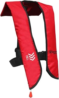 EysonÂ® Inflatable Life Jacket Life Vest Basic Automatic/Manual (7091 Red Auto)
