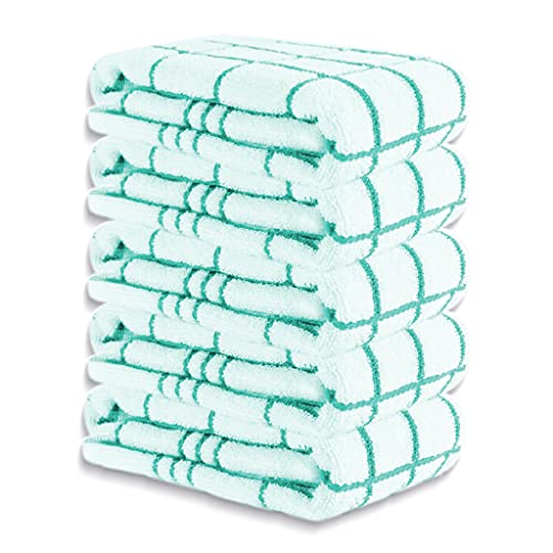 A & B TRADERS Tea Towels for Kitchen Classic Fancy Check Des