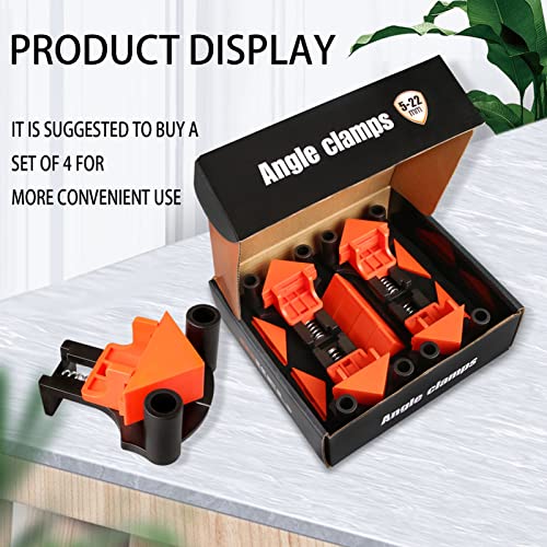 Corner Clamps For Woodworking 90 Degree Clamp Right Angle Clamp Wood Clamps For Woodworking Tools Wood Clamps Woodworking Clamps 60/90/120 Degree 4Pcs #TOP6