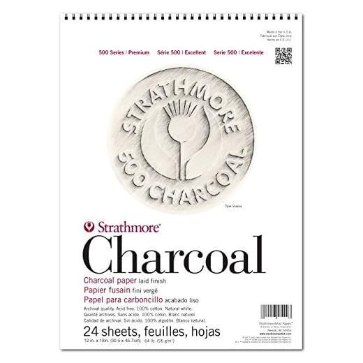 Strathmore (560-2 500 Series Charcoal Pad, 12"x18", 24 Sheets