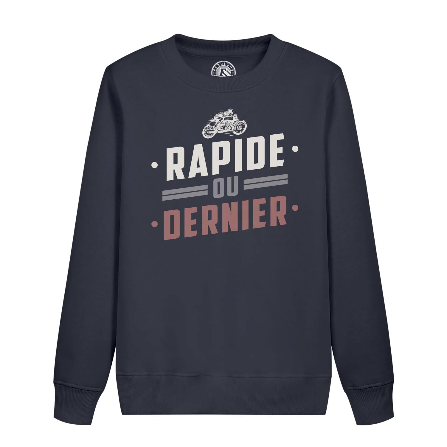 Sweatshirt enfant moto course au style cafe racer dynamique