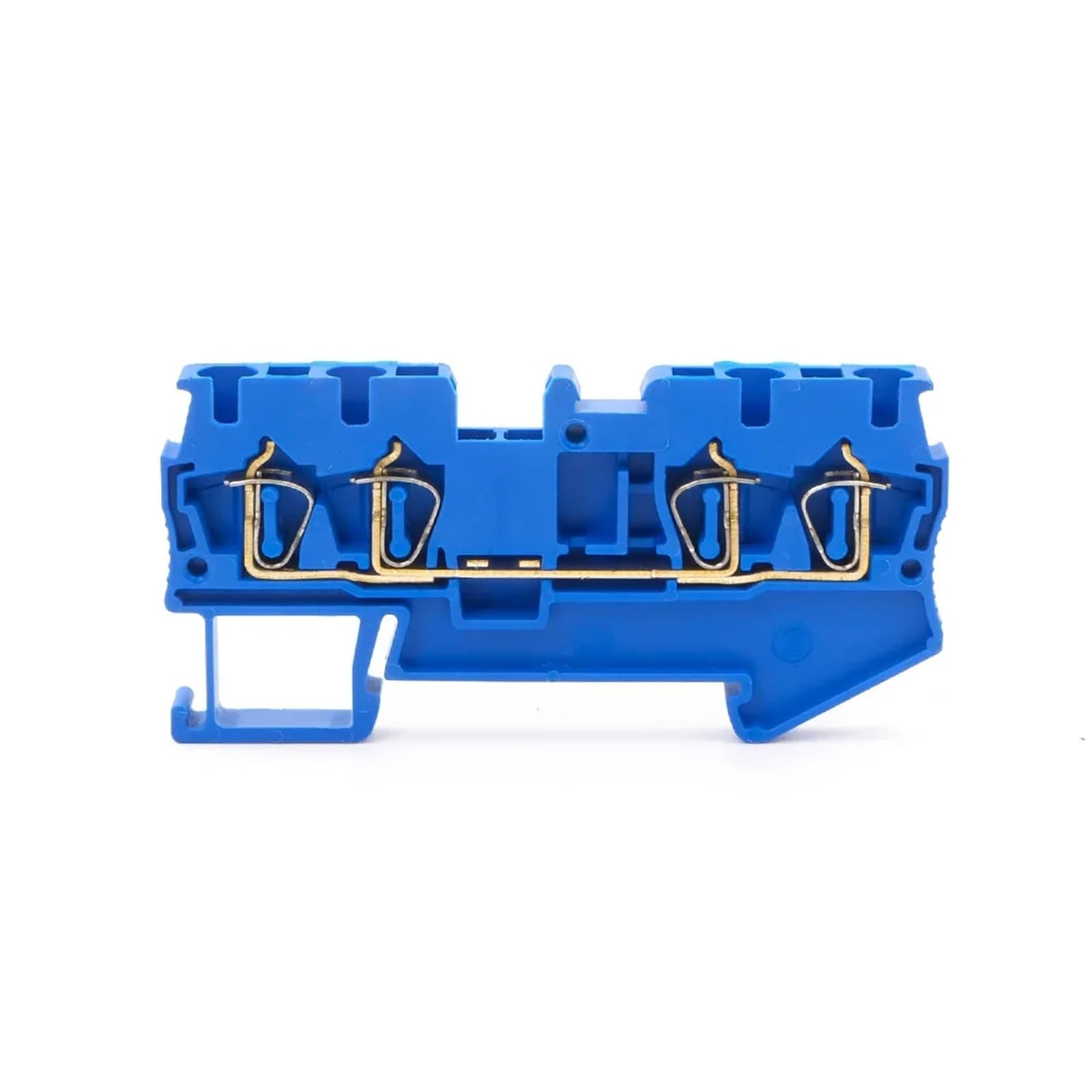 10 sztuk blok zacisków na szynę DIN ST-2,5-QUATTRO Złącza do kabli powrotnych typu ciągnięcia 4 żyły Bloki zacisków do okablowania sprężynowego(niebieski)