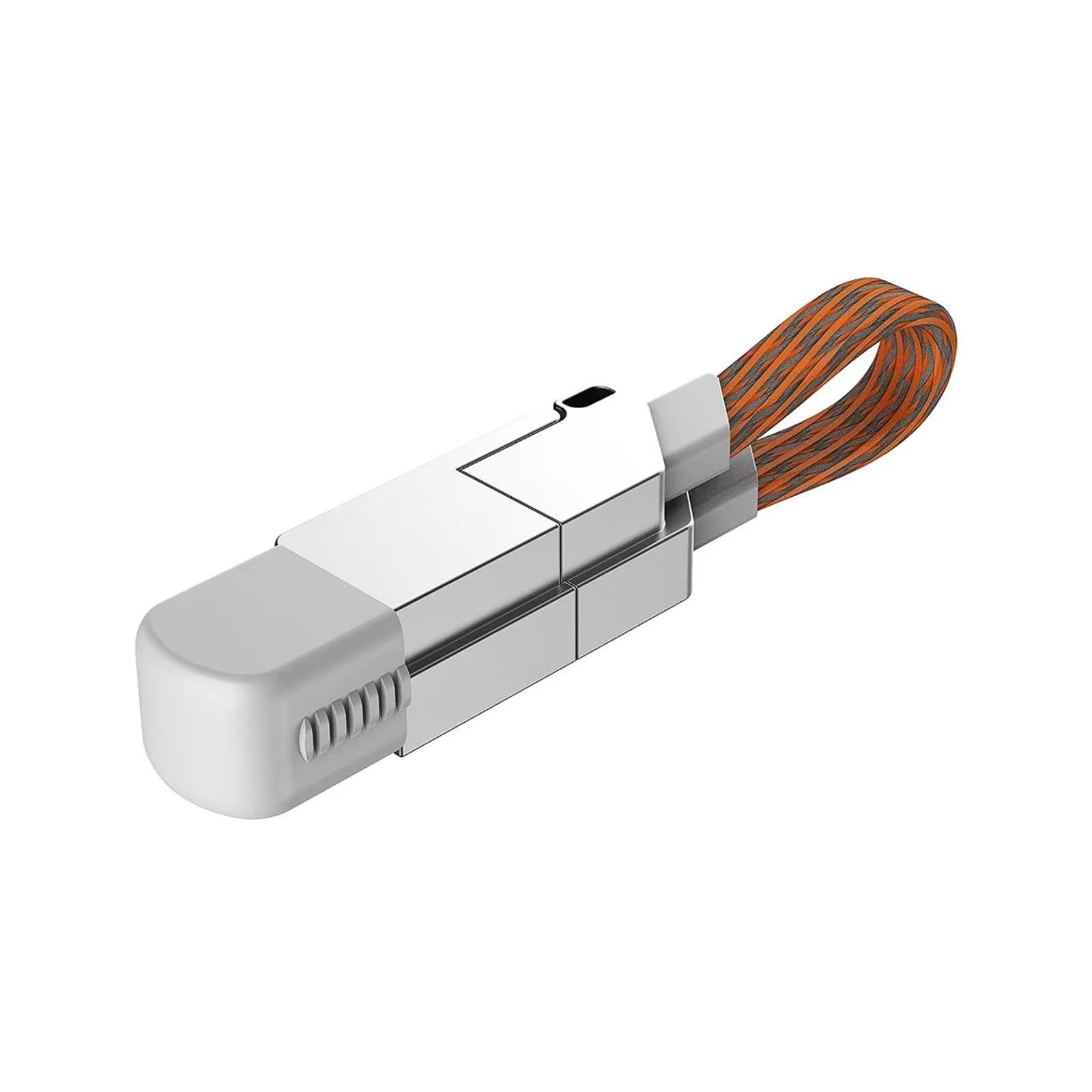 Jazuaiao 60W Fast Speed Charging Cable 4 in 1 Multiple Functional Interfaces Zincs Alloy Housing Braideds Cord for Mobile Devices OTGs Data Transfer USB C Cable