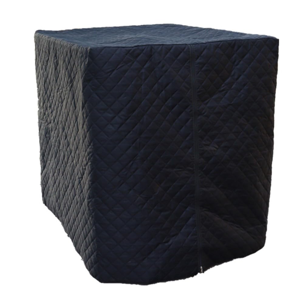 IBC - Funda de algodón resistente con aislamiento térmico para protección de tanque con reflectante plateado para nieve, 120 x 100 x 116 cm