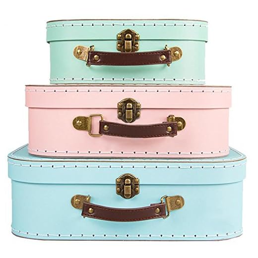 Set de 3 valisettes Rétro Pastel Sass & Belle