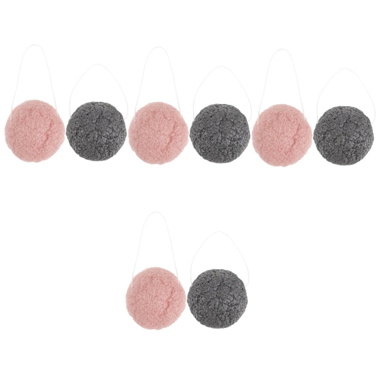SHERCHPRY Esponjas De Limpieza Facial Exfoliantes De Esponja Para Maquillaje Y Cuidado De Herramientas Prácticas Para Mujeres Color Aleatorio 2 Piezas X 4