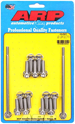 Pernos de acero inoxidable ARP 434-6902 para la sujeción estructural de la sartén de aceite