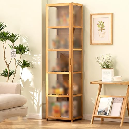Vitrina acrílica para coleccionables, armario de pared de 4/5 escalones para sala de estar y oficina