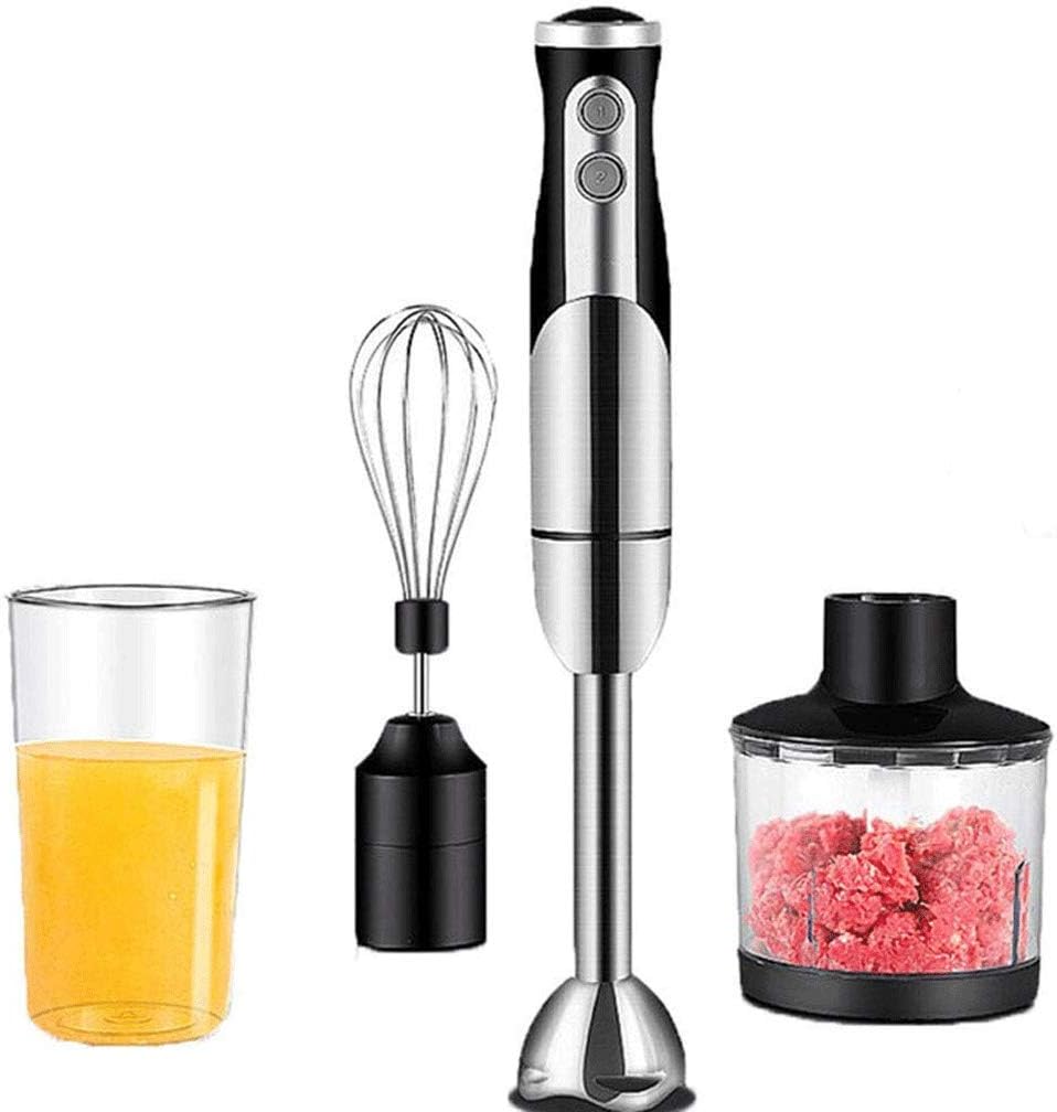 Egg Beater,Immersion Blender, 4-in-1 Hand Set Includes Food Chopper/Beater/Beaker,Stainless Steel Blade, 800W 2 - Speed, 600ml