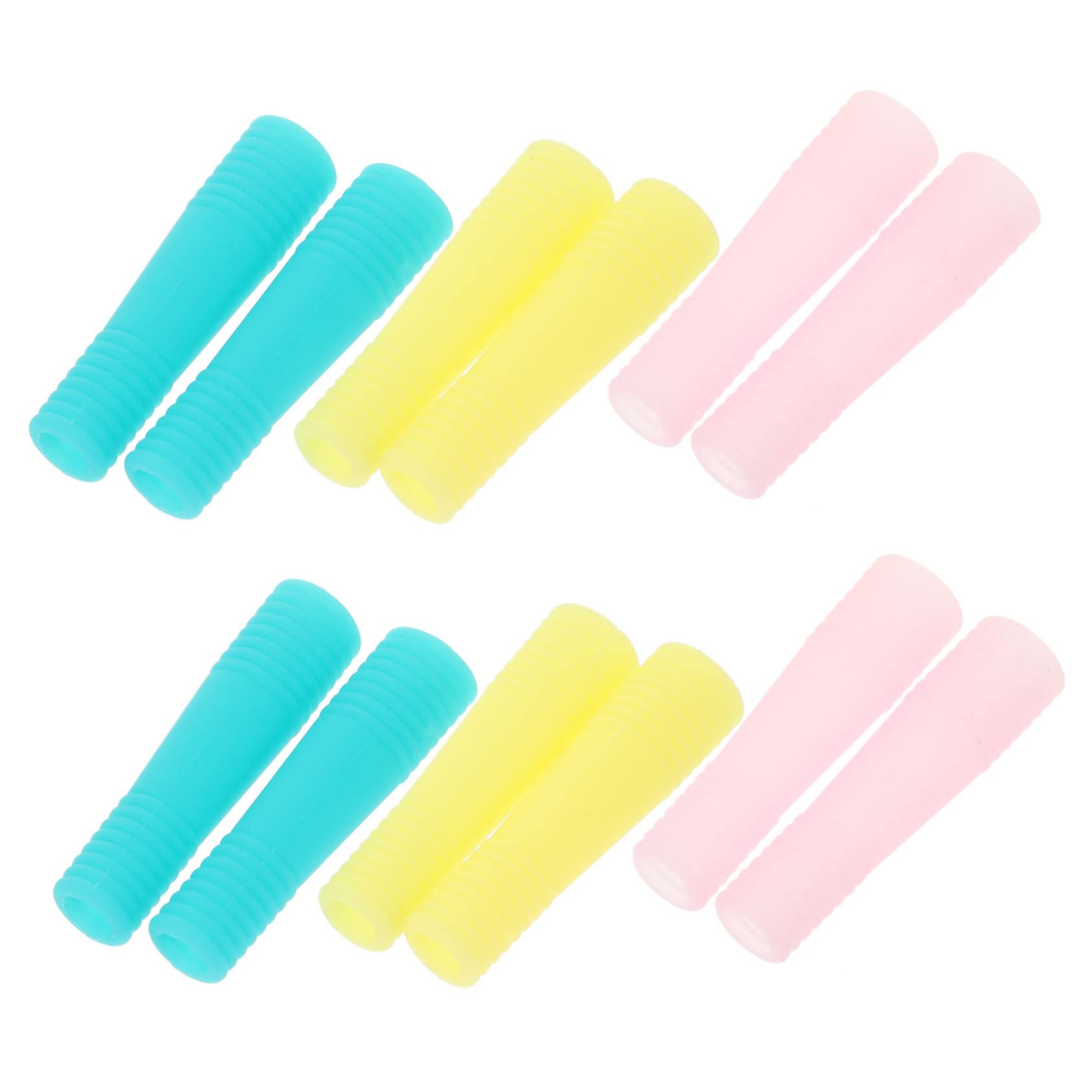 SOESFOUFU 5sets Nail Cutter Sleeve Cuticle Cover Scissors Handle Sleeve Professional Manicure Scissors Caps 12pcs*5