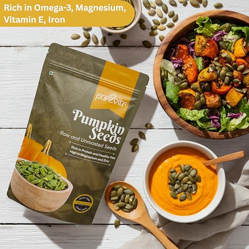 Image of Purevitr Edible Seeds Combo 800g (200g Each) | Pack of 4 | Pumpkin + Sunflower + Flax + Chia Seeds | Rich in Omega-3, Protein, Fiber & Essential Nutrients | Superfood for Healthy Living