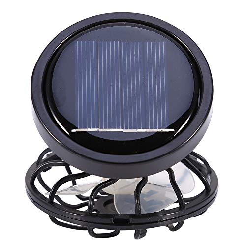 image for Cocoarm Solar fan, Electric Mini Clip-on Solar Fan Air Conditioner Coo