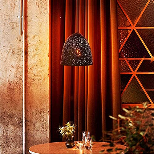 Iluminación interior E27 estilo retro americano con lámparas colgantes caladas 3