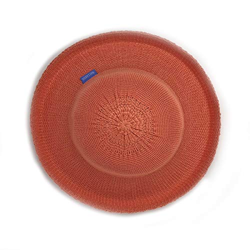Petite Victoria Sun Hat – Ultra-Lightweight, Broad Brim, Petite Style, Coral #TOP2