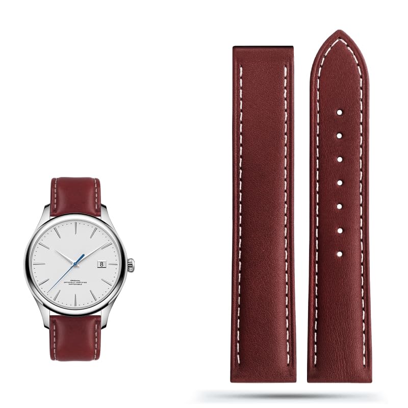 Sangle en cuir pour Omega Seamaster bracelet marron haut de gamme 20mm