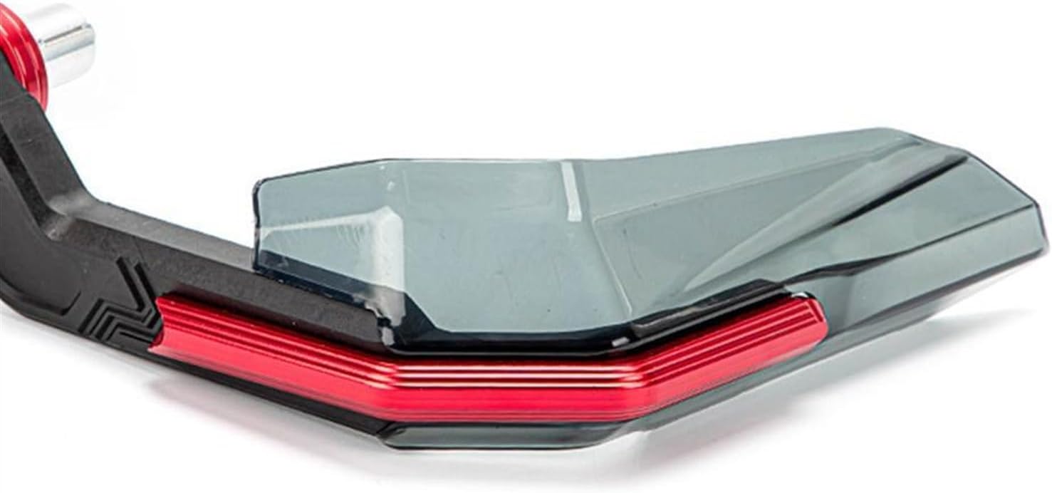 Handguard Motorcycle Hand Guard shield Protector, 2pcs/set Handguard Handle Hand Guard Shield, for Electric Bike Motorcycle Accessory (Color : Rojo, Size : A)