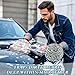 susiyo 2 Pack Absorbent Microfiber Car Wash Drying Mitts American Flag 7 Printed Chenille Car Wash Mitts Detailing Washing Gloves for Cars Motorcycles Boats, 10.24 x 7.09in