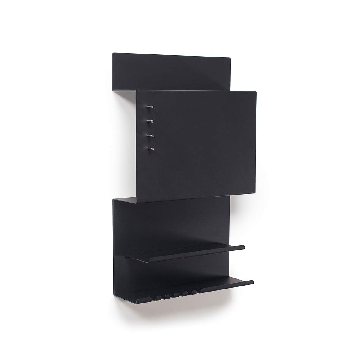 Byde - Organizer Da Parete Hele In Acciaio, 30 X 9 X 49 Cm, Ganci