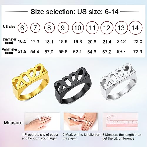 Custom4U Personalized Initial Signet Engraved Ring for Mens - image 3