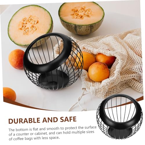 Cesta de almacenamiento de hierro negro: diseño sofisticado y estable para tu hogar 8