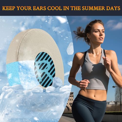 Image of SOULWIT Cooling Gel Replacement Earpads for Bose On-Ear 2 (OE2 /OE2i) /SoundLink /SoundTrue On-Ear Headphones, Ear Pads Cushions with High-Density Noise Isolation Foam - Beige