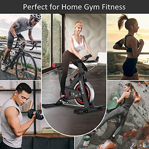 WEALLNERSSE Stationary Exercise Bike Indoor Cycling Bike Fitness Stationary All-Inclusive Flywheel Bicycle with Resistance for Gym Home Cardio Workout Machine Training 2020 Version