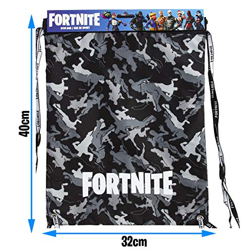 Fortnite Draagtas, zwemtassen voor kinderen, trekkoord rugzak gymtas voor school, PE kit, zwemmen, sport, camouflage… - Image 6