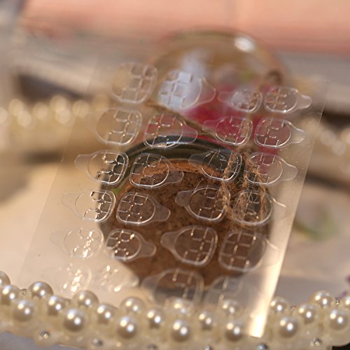 50 Sheets/lot Double-Side Glue Sticker Transparent Flexible Fake Nail Tips Adhesive Nail Glue (30pcs)