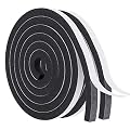 Insulation Foam-1 Rolls, 2 Inch Wide X 3/8 Inch Thick Adhesive Foam Strips for Window AC Units Soundproofing Closed Cell Foam Seal Tape Total 6.5 Feet Long?6.5ft x 1 Rolls ?