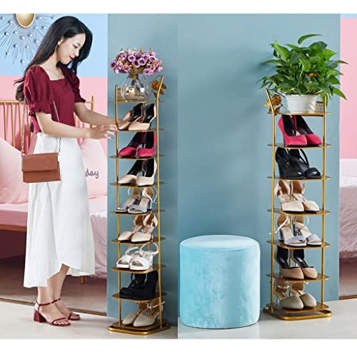 Étagère à chaussures en métal de rangement vertical pour couloir et dressing - 3