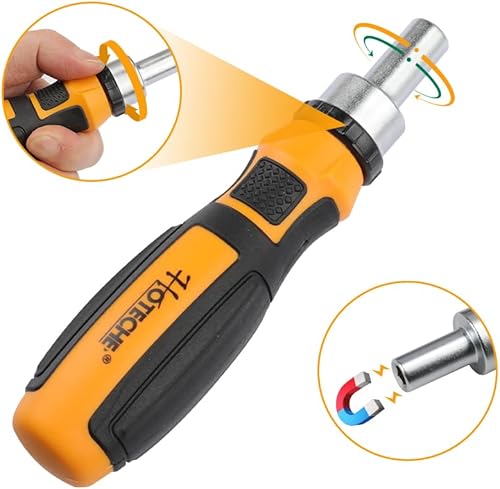 Miniatura 5 de Hoteche Juego de 39 destornilladores de trinquete, juego de destornilladores de trinquete, juego de destornilladores de trinquete múltiples, juego